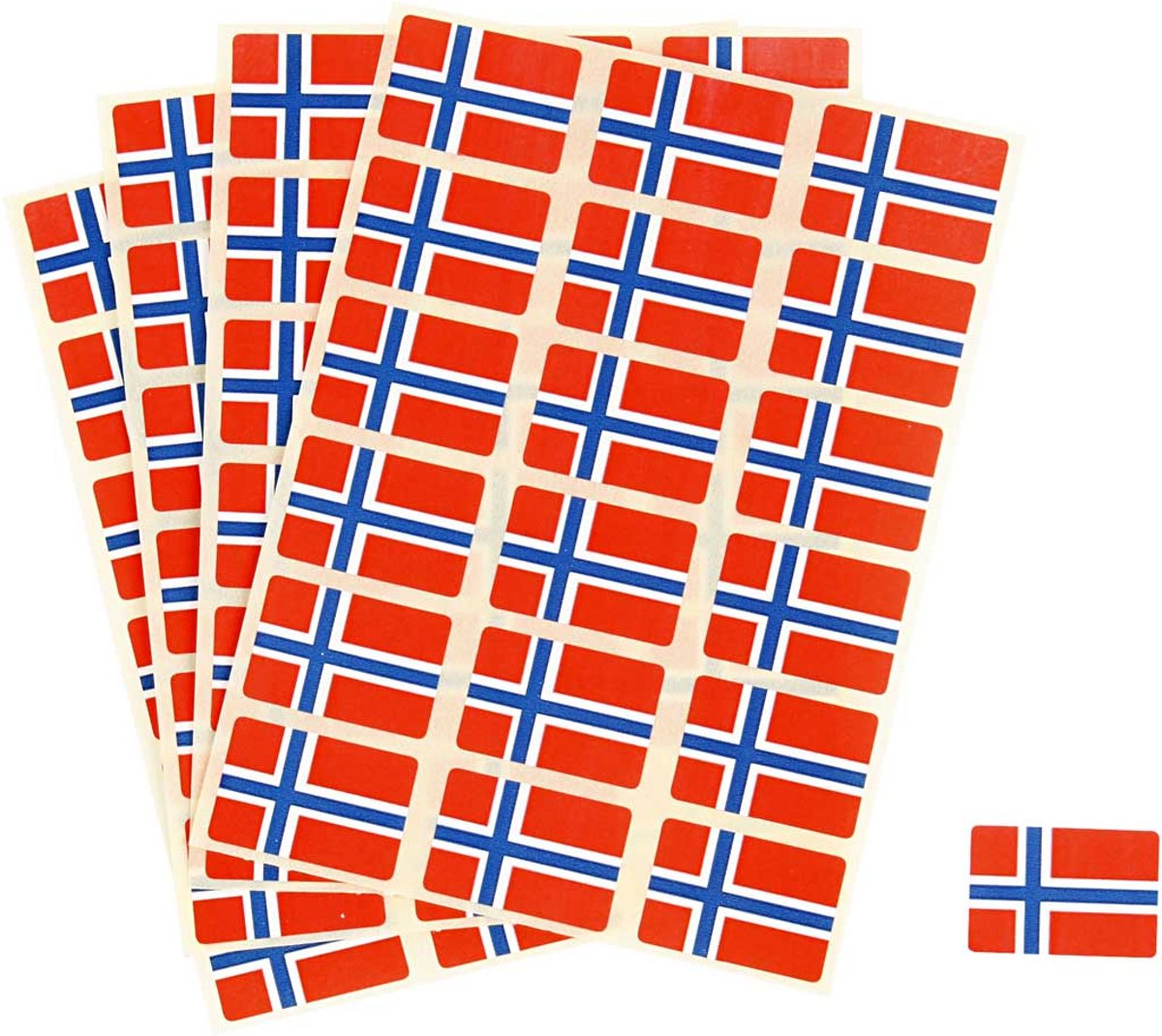 Vlag, afm 15x22 mm, Noorwegen, 72stuks [HOB-59134]